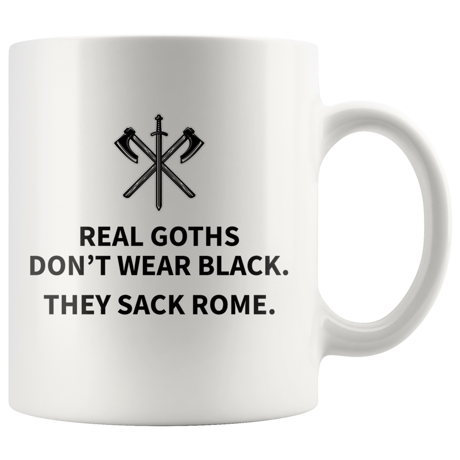 White Mugs - Real Goths Sack Rome