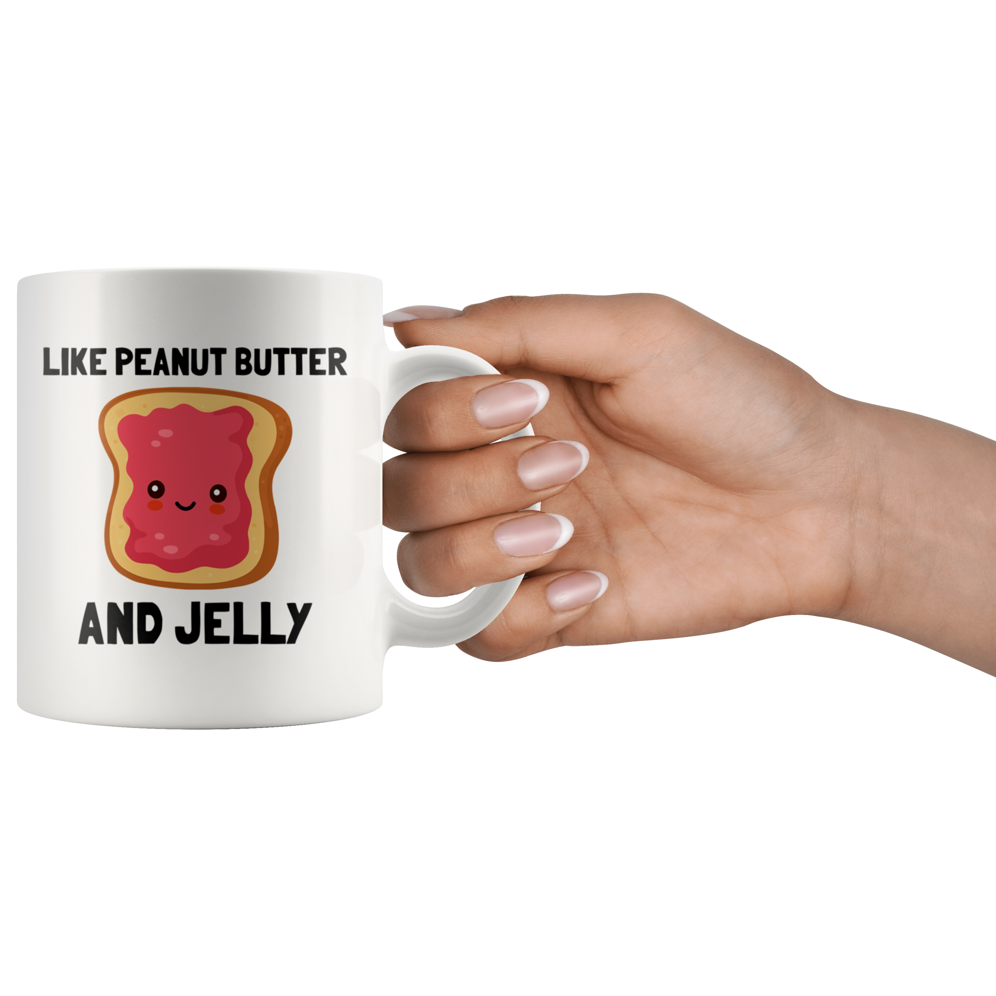 White Mugs - We Go Together Jelly