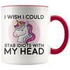 Accent Mug - Unicorn Stab Idiots Head