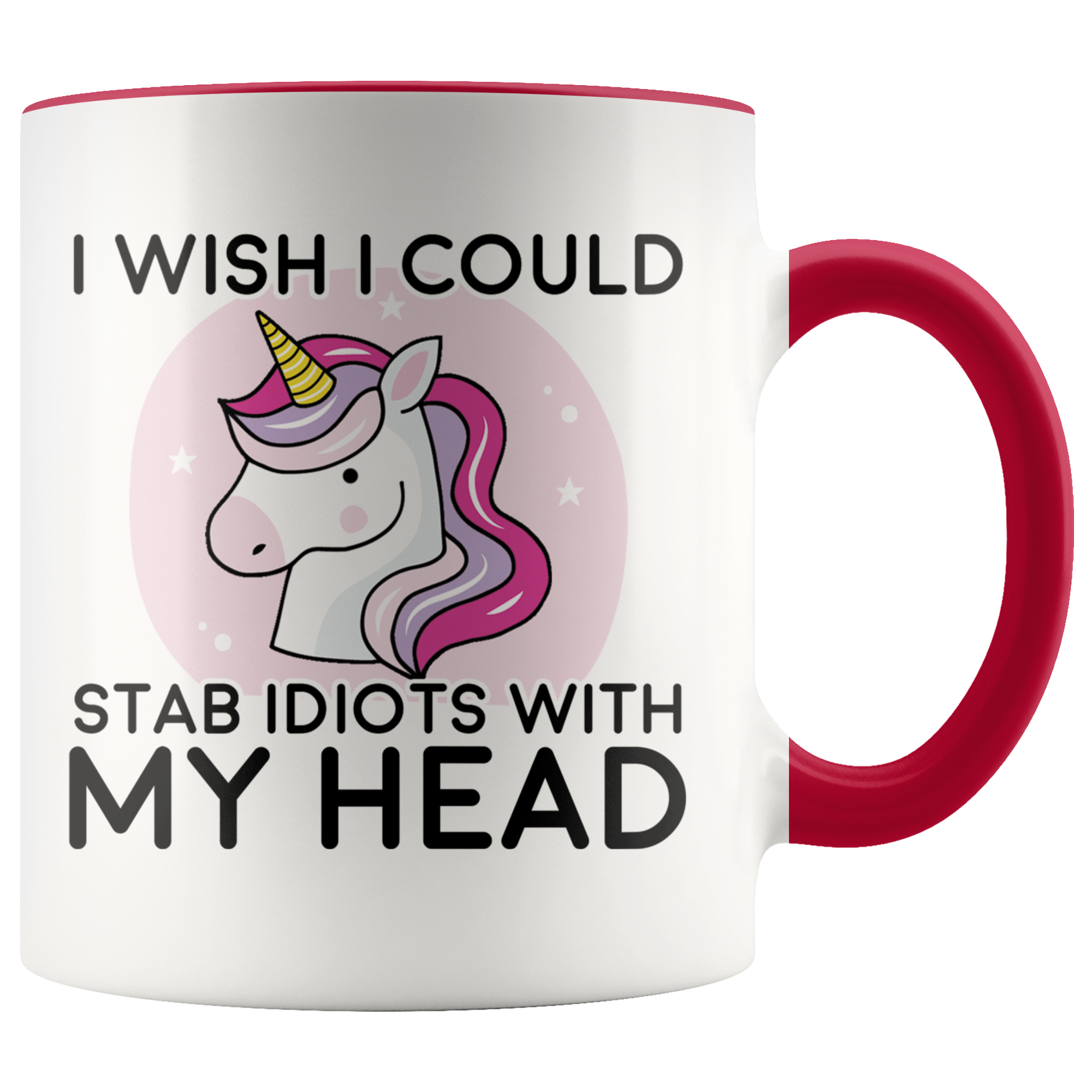 Accent Mug - Unicorn Stab Idiots Head