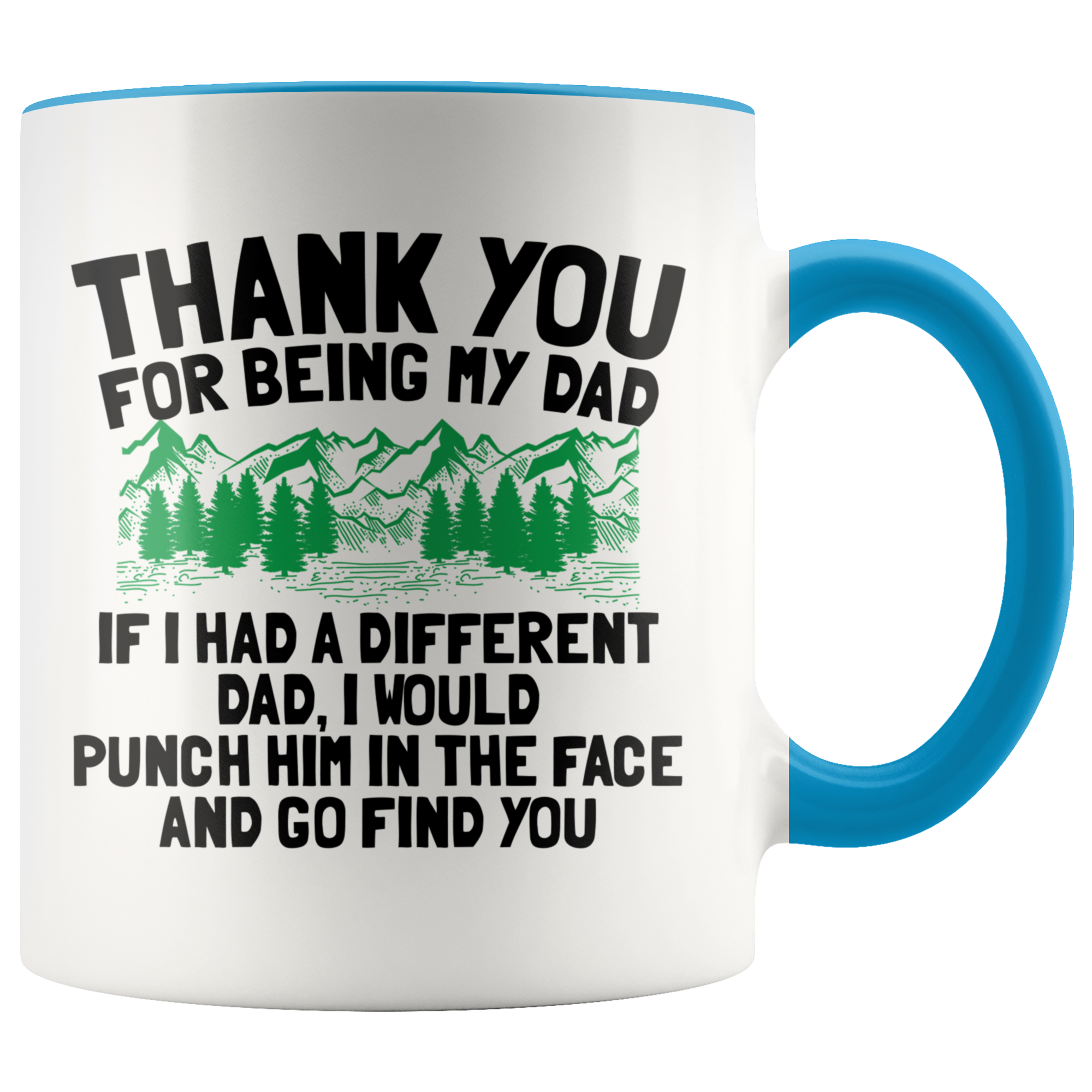 Accent Mug - Thank You Dad Punch