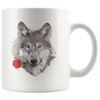 White 11oz Mug - Wolf Rose Mug