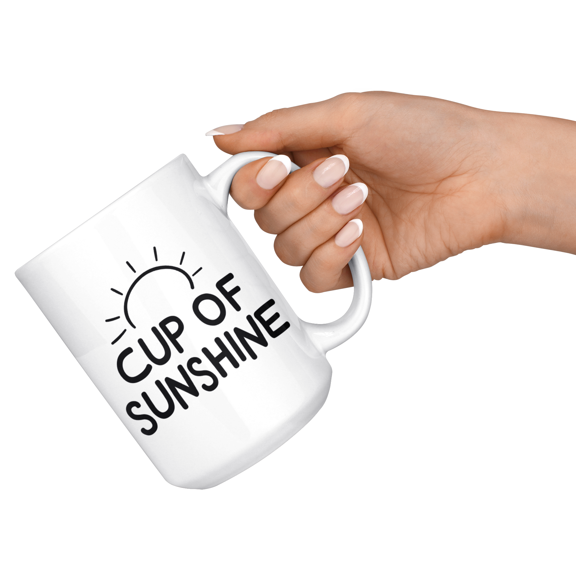 White Mugs - Cup Of Sunshine