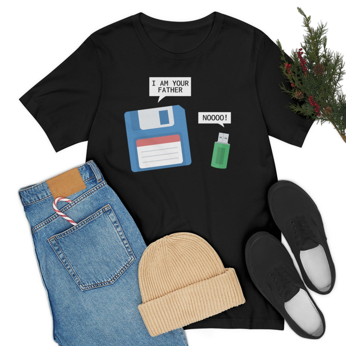 Floppy Disk USB Father TShirtSon UK