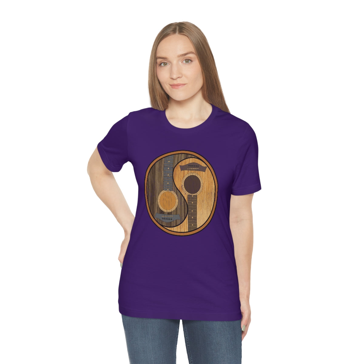 Guitar Yin Yang TShirtSon UK