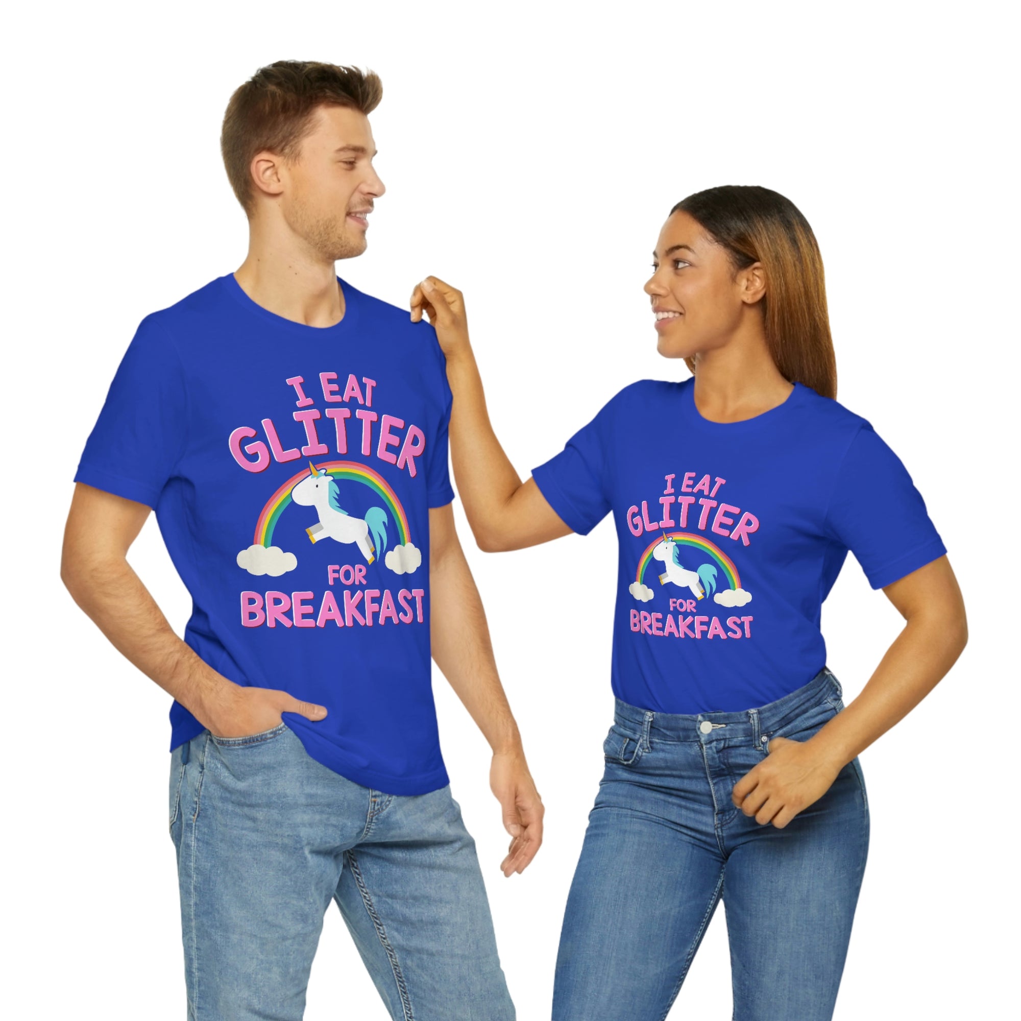 Unicorn Eat Glitter Breakfast TShirtSon UK