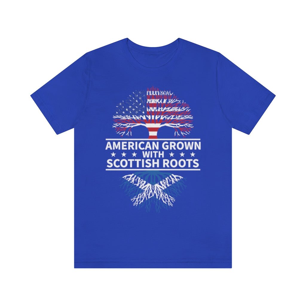 American Grown Scottish Root TshirtSon UK