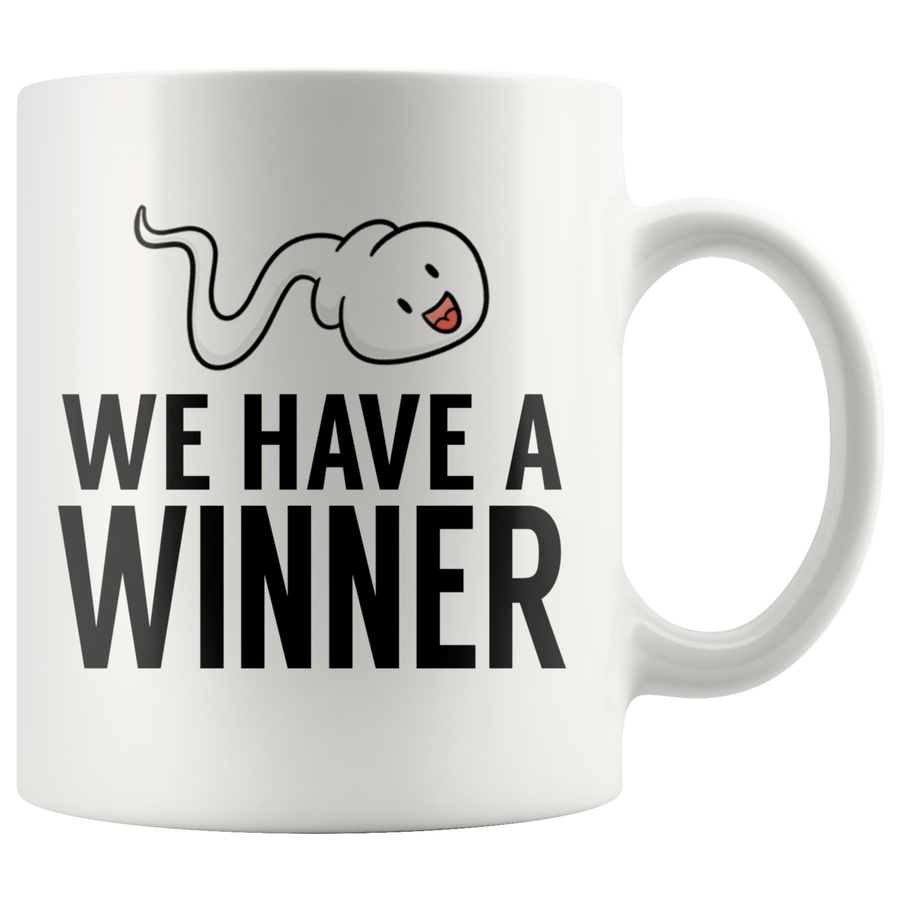 White 11oz Mug - We Have A Winner Pregnancy Announcement