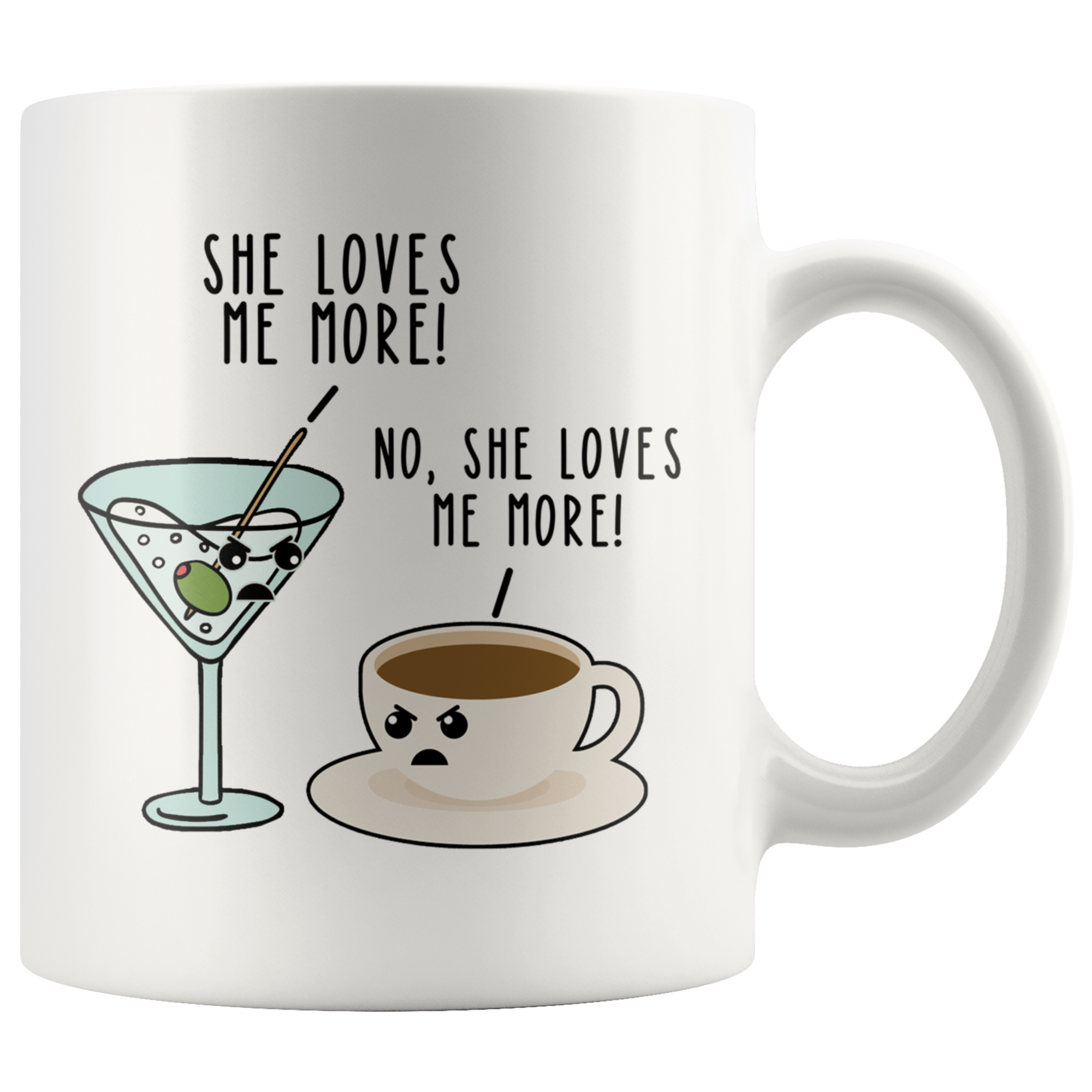 White 11oz Mug - Martini Coffee