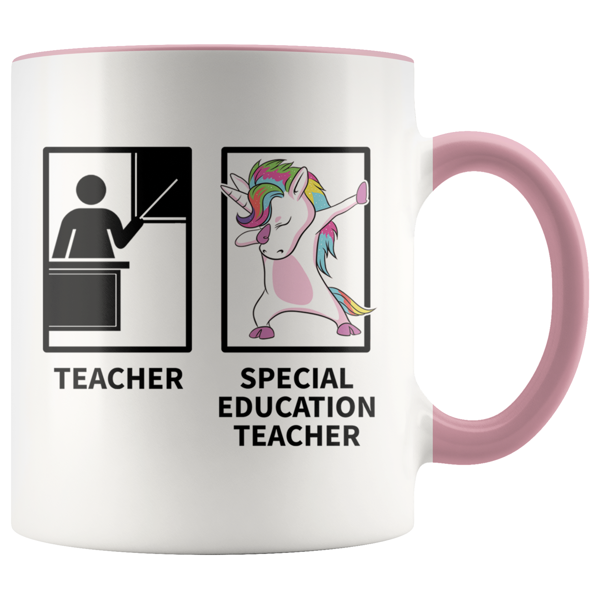Accent Mug - Special Education Dabbing Unicorn Teacher