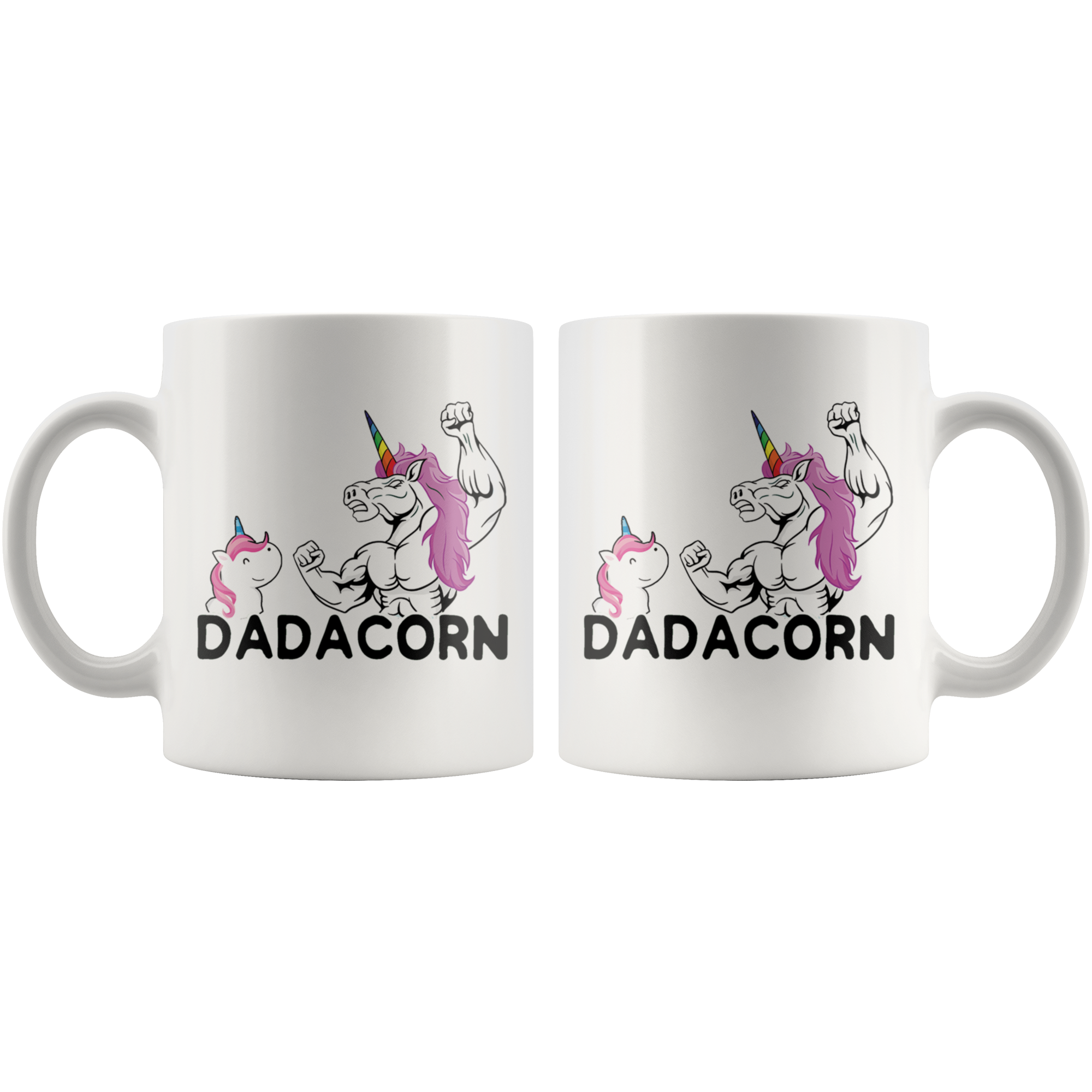 White 11oz Mug - Dadacorn