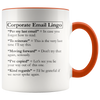 Accent Mug - Corporate E-Mail Lingo