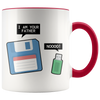 Accent Mug - Floppy Disk USB Father Mug