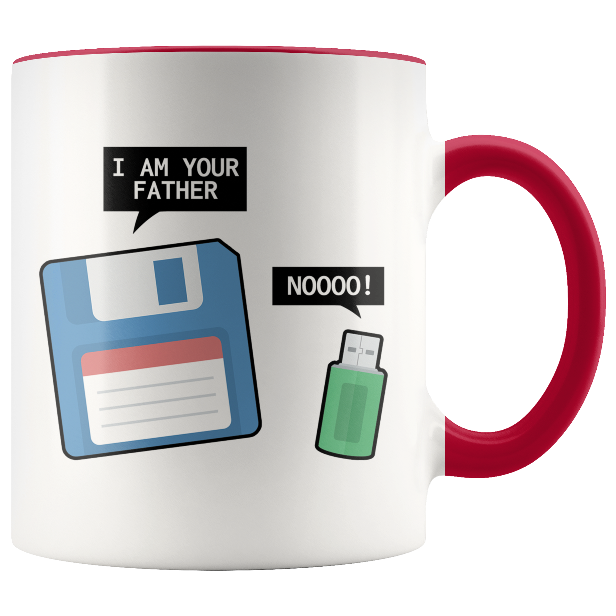 Accent Mug - Floppy Disk USB Father Mug