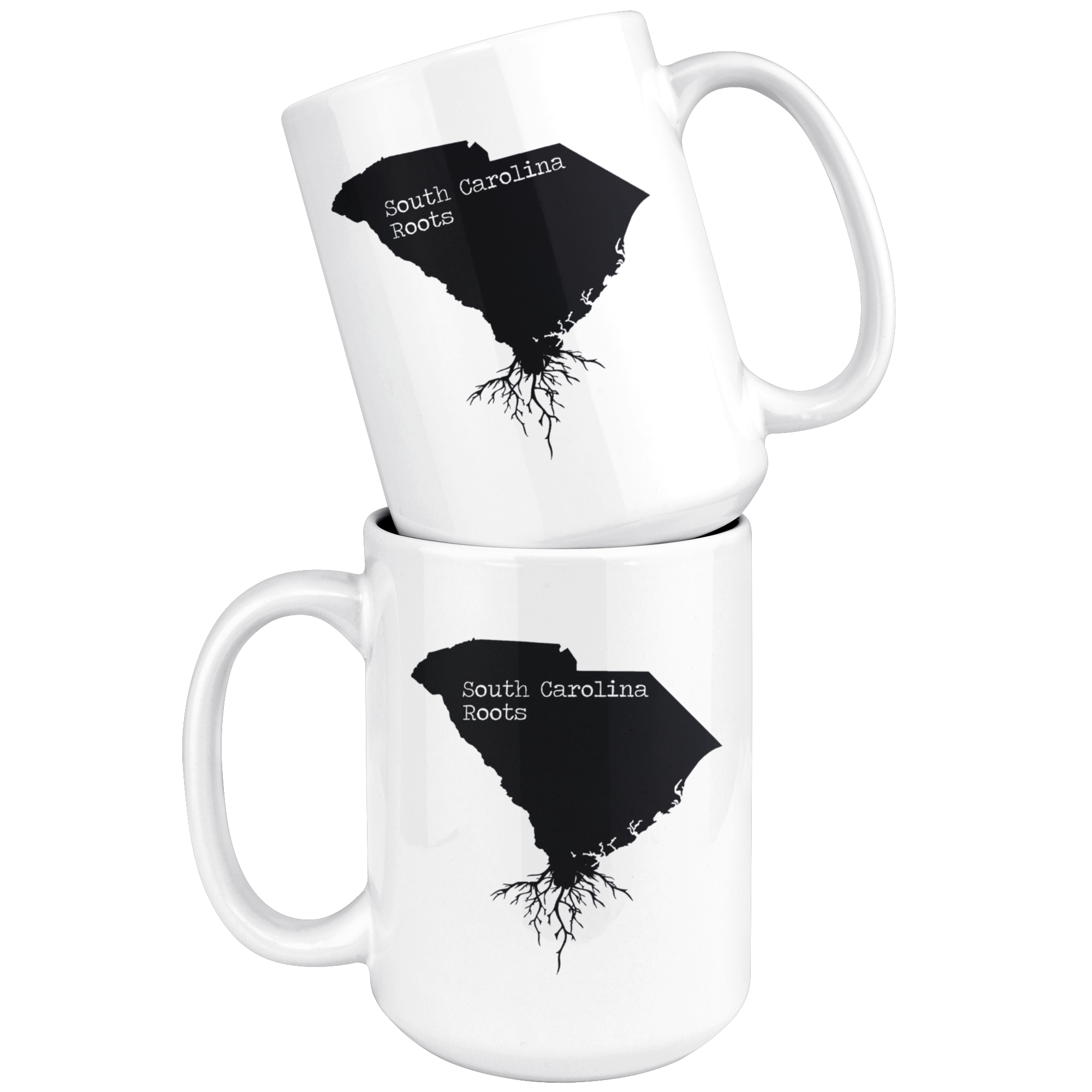 White Mugs - South Carolina Roots