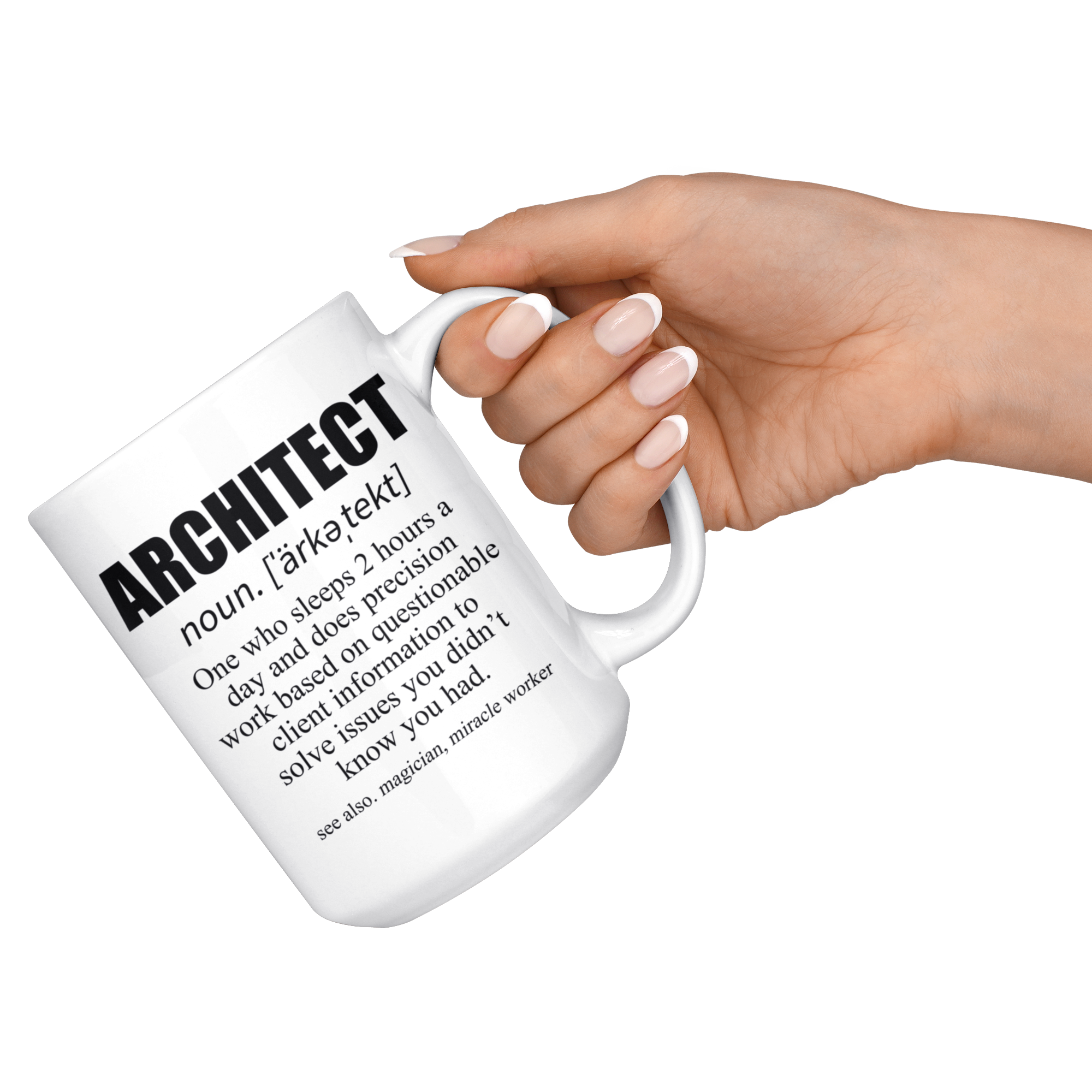 White 15oz Mug - Architect Definition