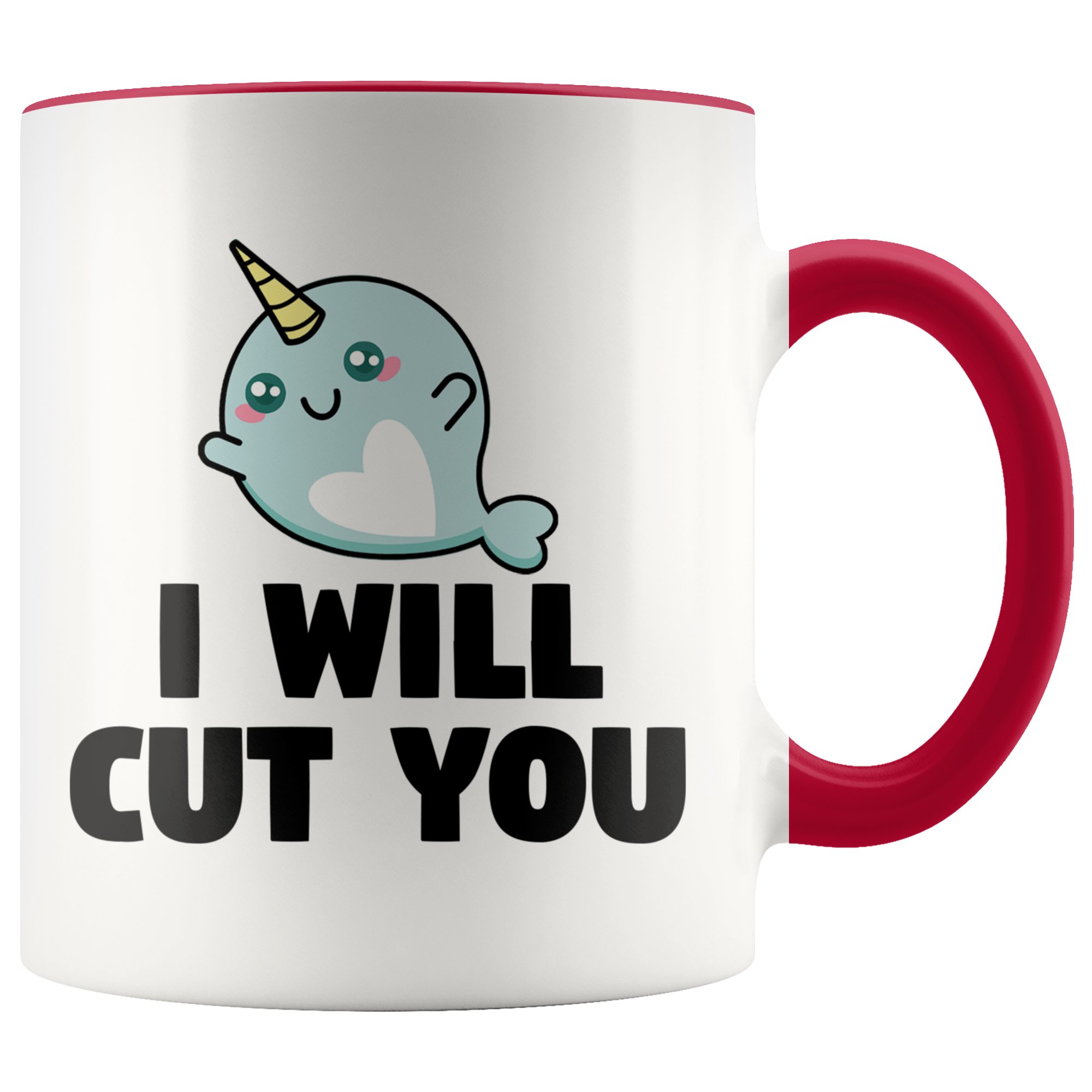 Accent Mug - Narwhal Cut You