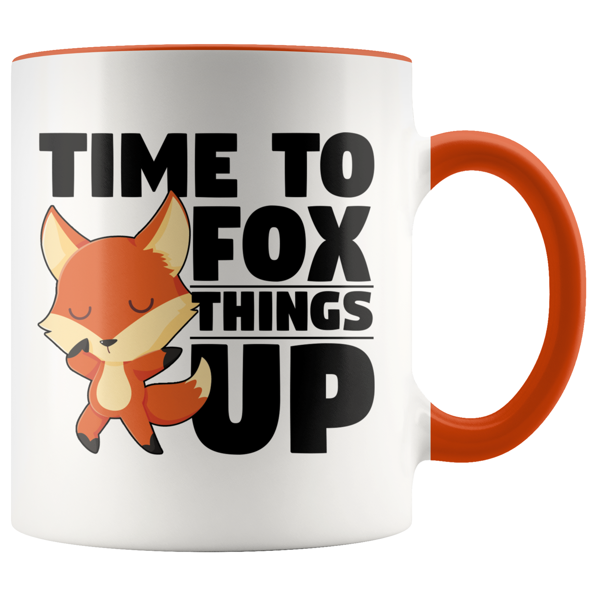 Accent Mug - Fox Things Up