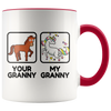 Accent Mug - Your Granny My Granny Unicorn