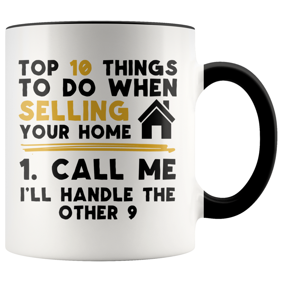 Custom Realtor 10 Accent Mug - Gold
