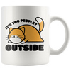 White Mugs - Cat Too Peopley