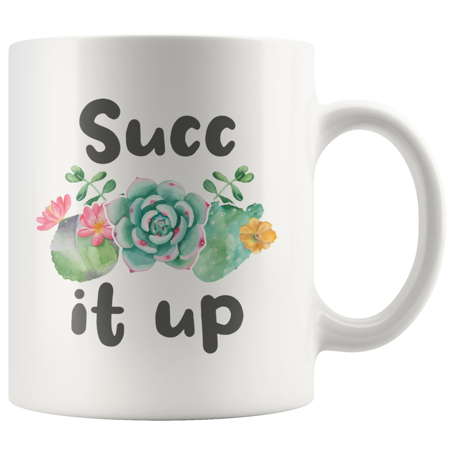 White Mugs - Succ It Up