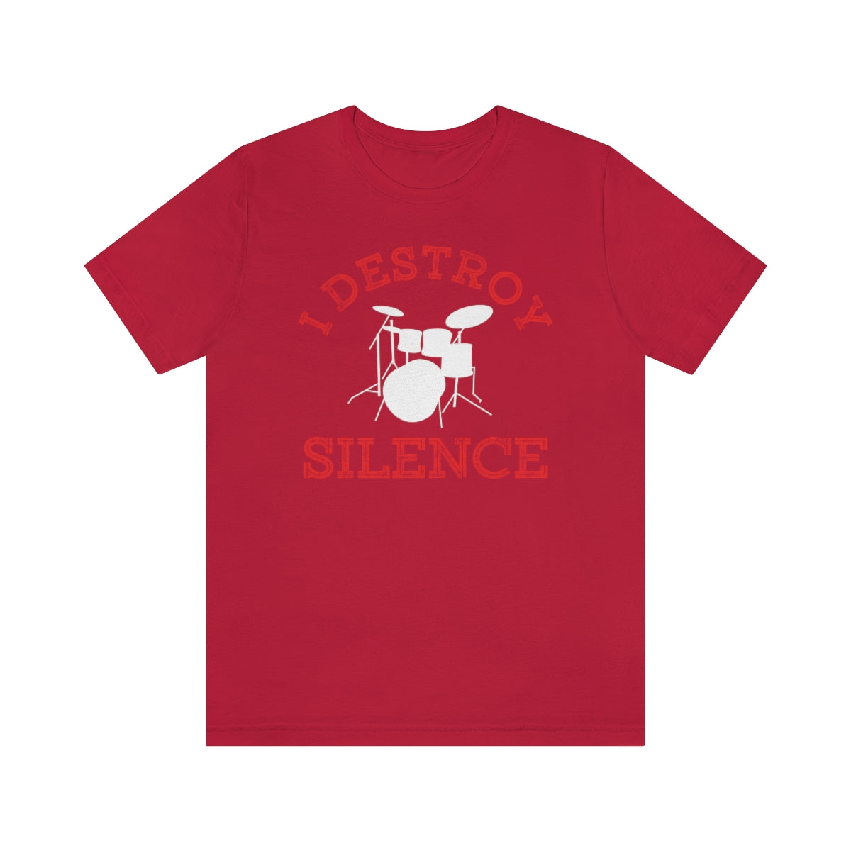 Drummer I Destroy Silence TShirtSon UK
