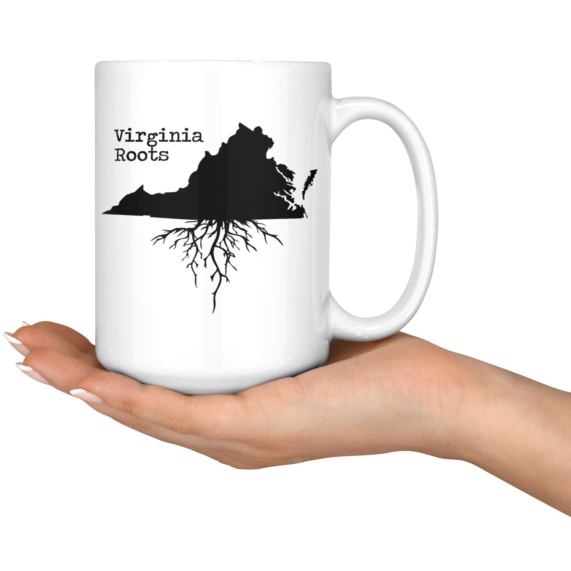 White Mugs - Virginia Roots