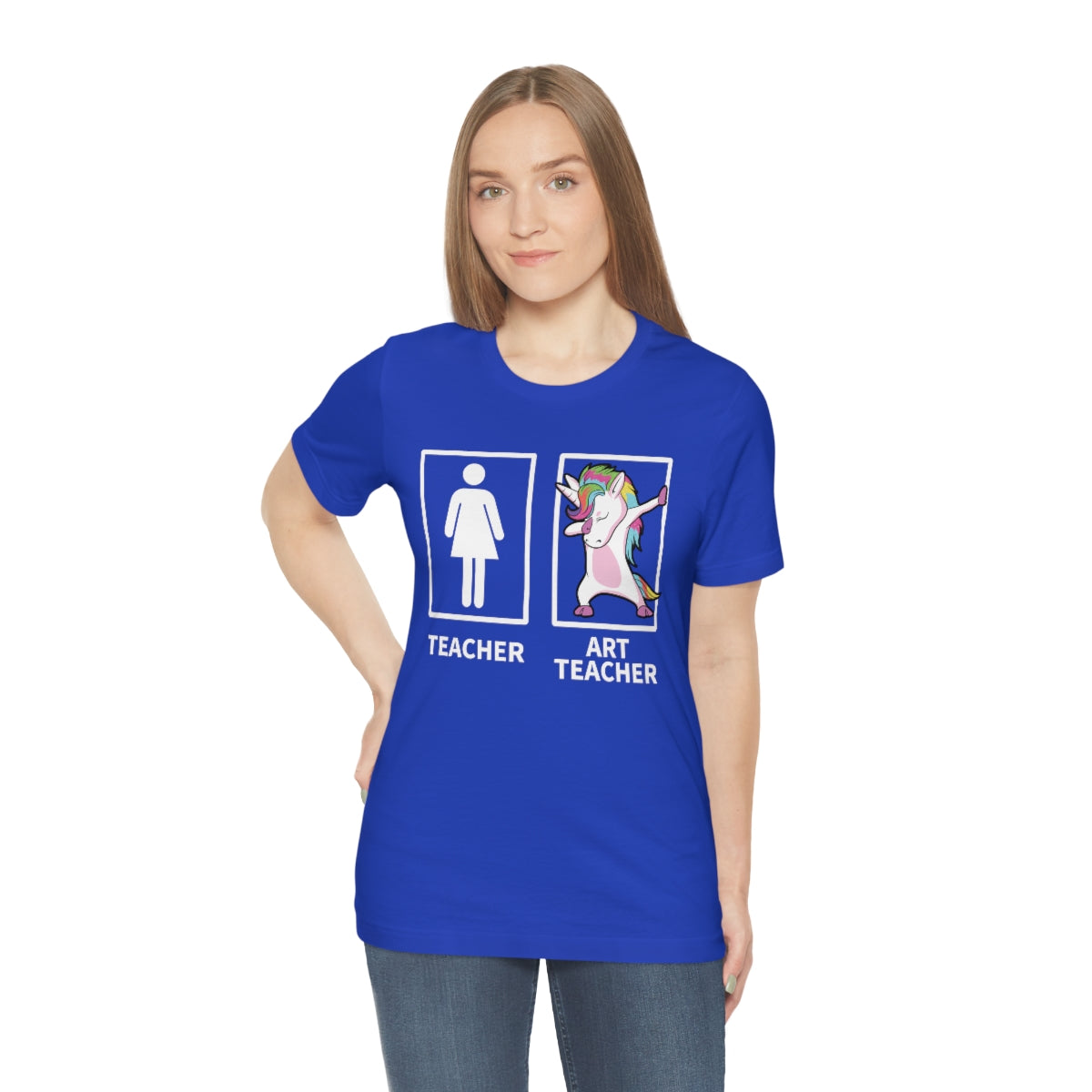 Dabbing Unicorn Art Teacher TShirtSon UK