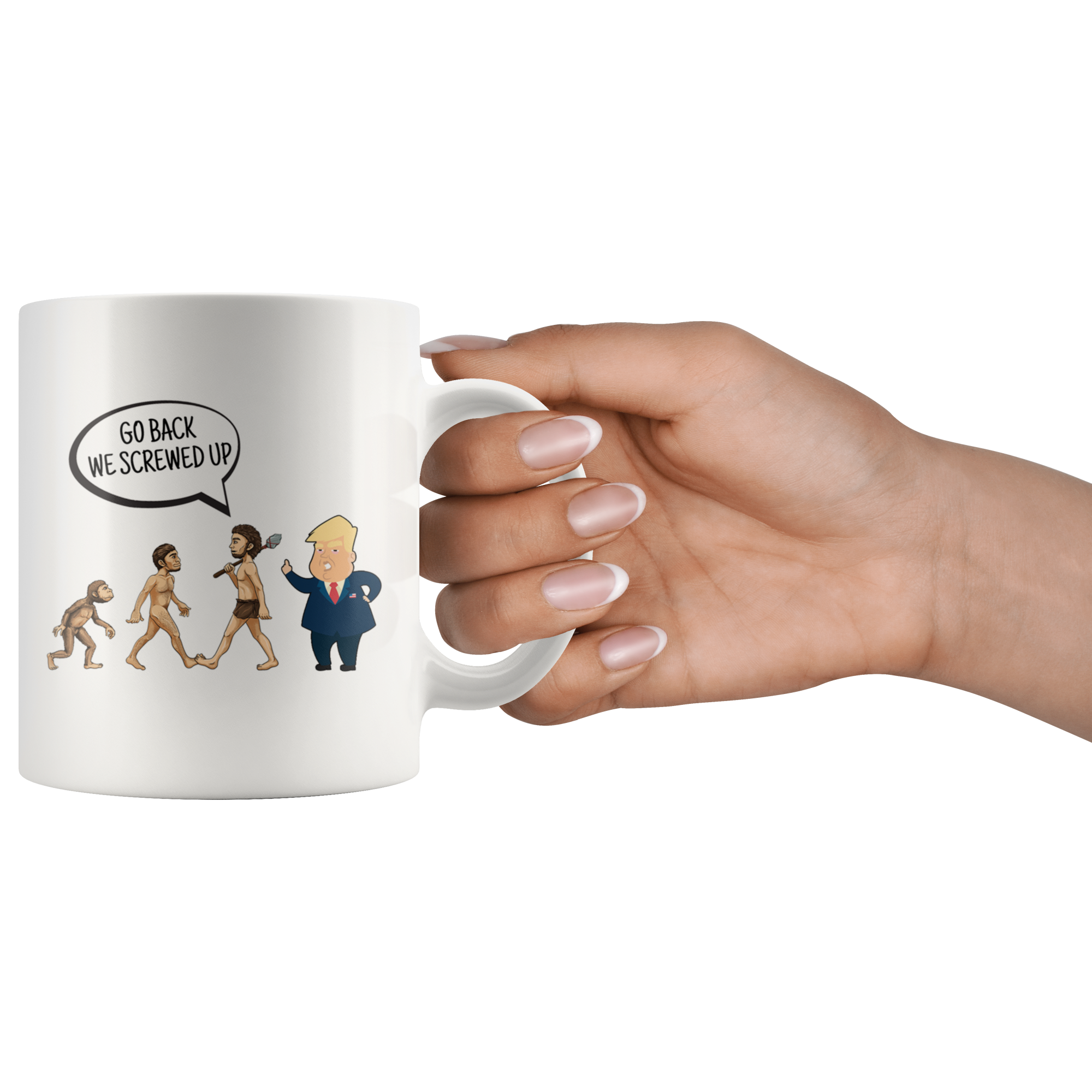 White 11oz Mug - Trump Screwed Up