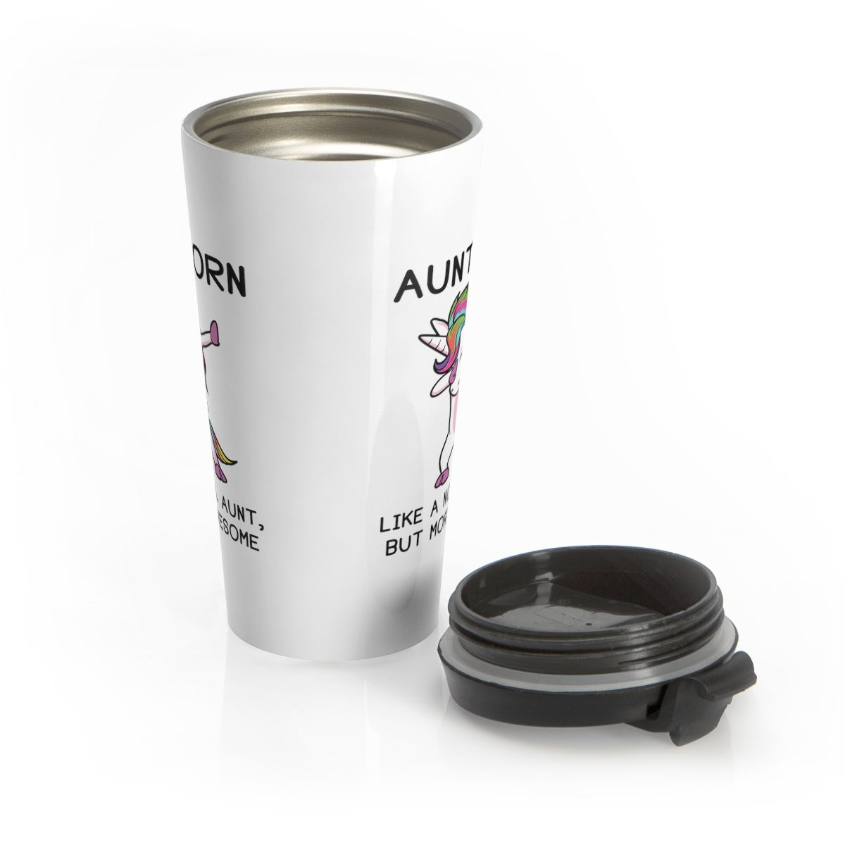 Aunticorn Stainless Steel Travel Mug