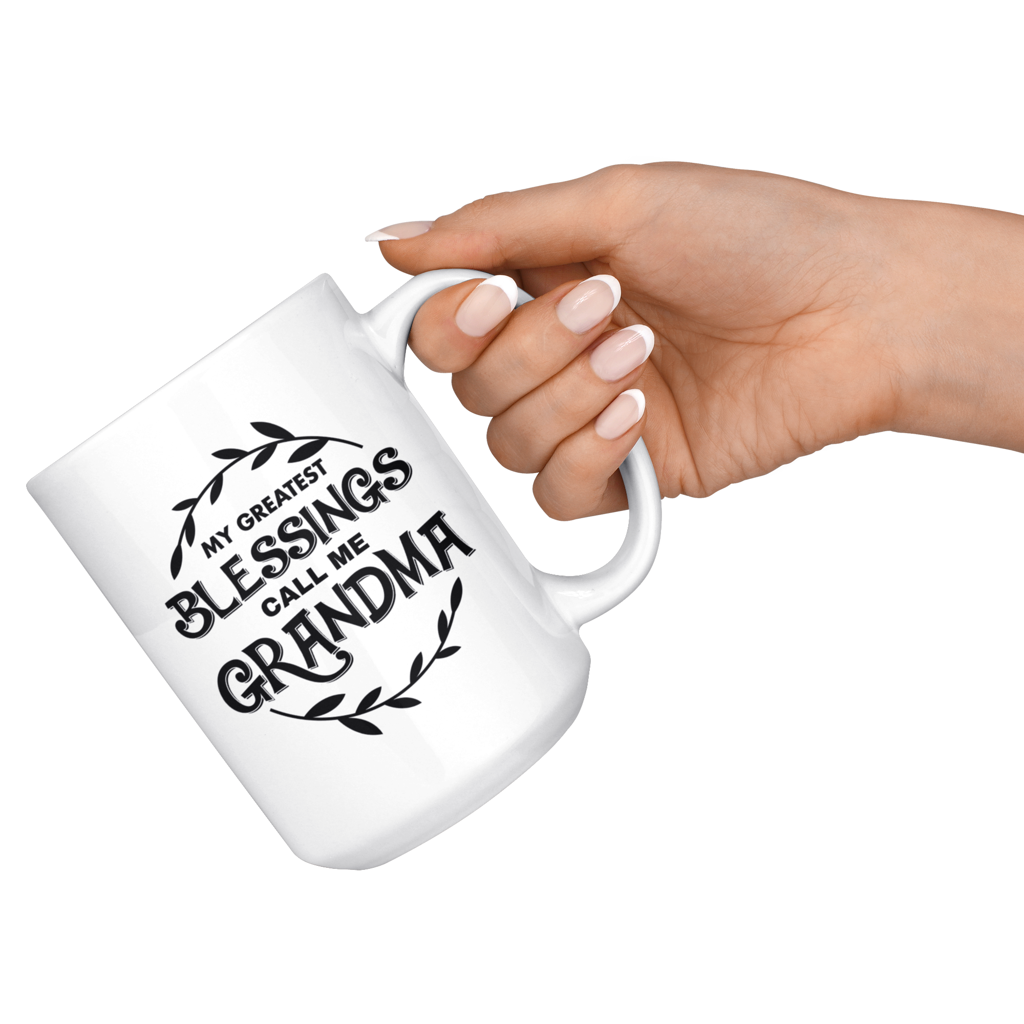 White Mugs - Blessings Grandma