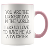 Accent Mug - Luckiest Dad In The World