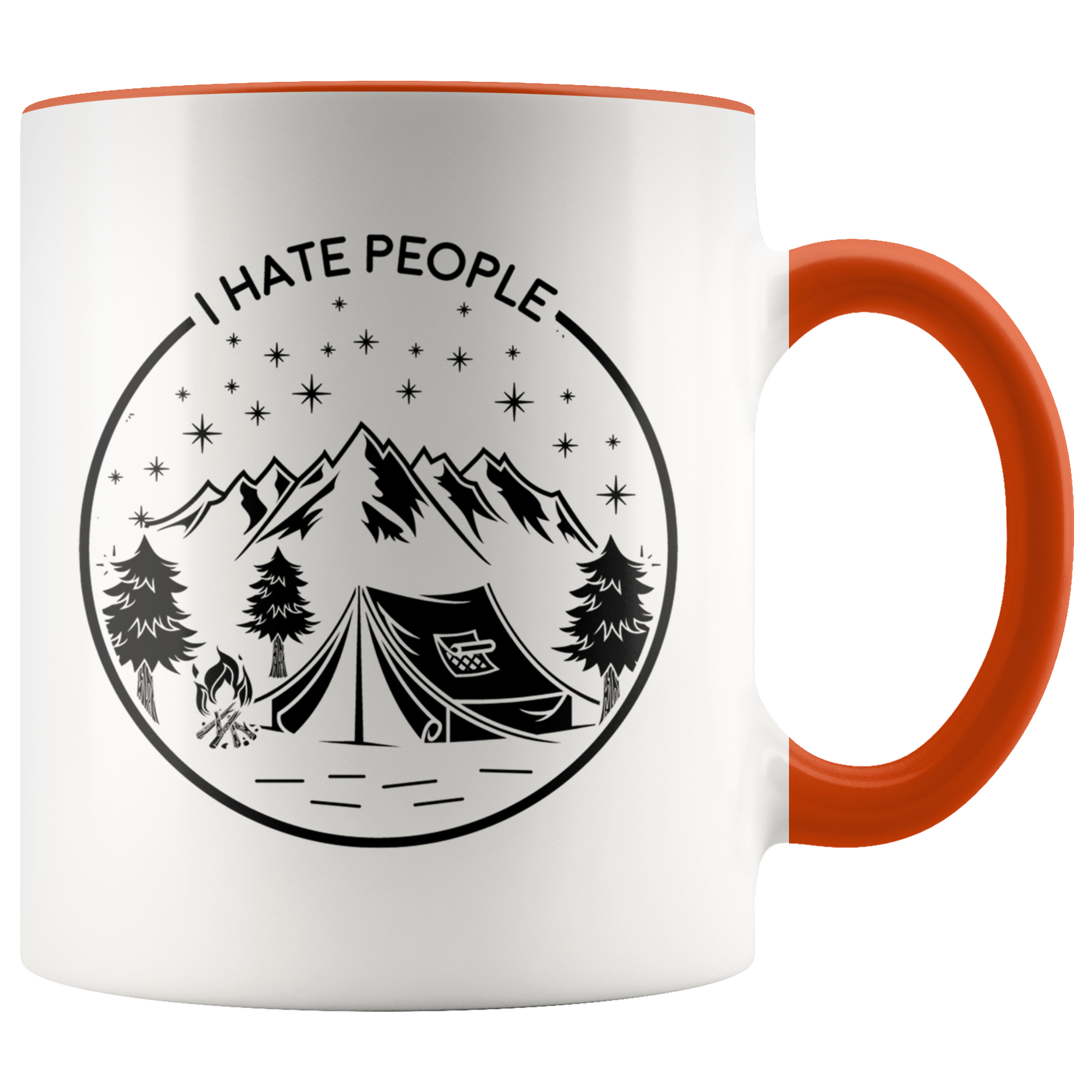 Accent Mug - Camping Hate People Mug