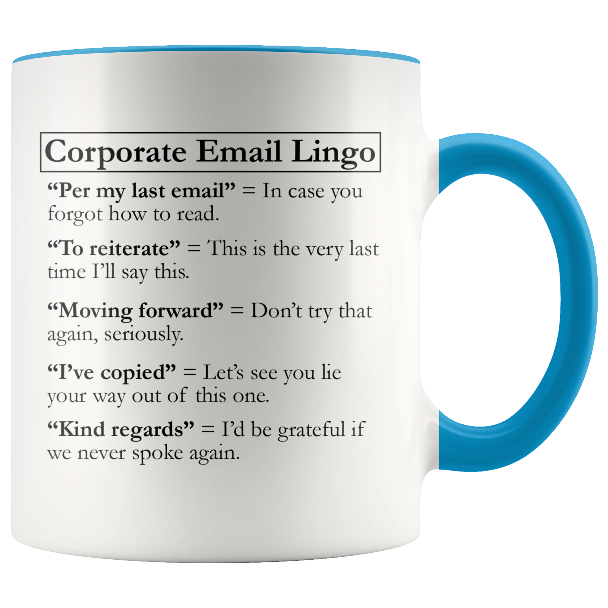 Accent Mug - Corporate Email Lingo