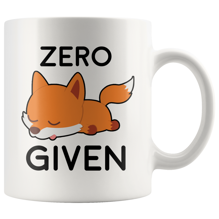 White 11oz Mug - Zero Fox Given