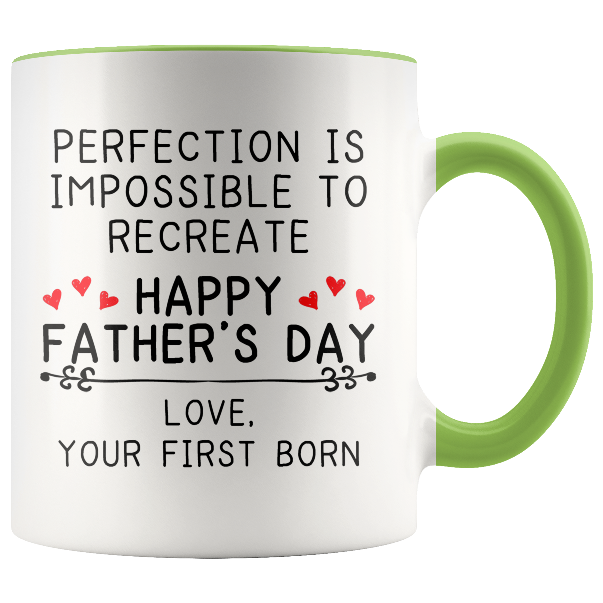 Accent Mug - Father's Day Perfection Impossible First Born