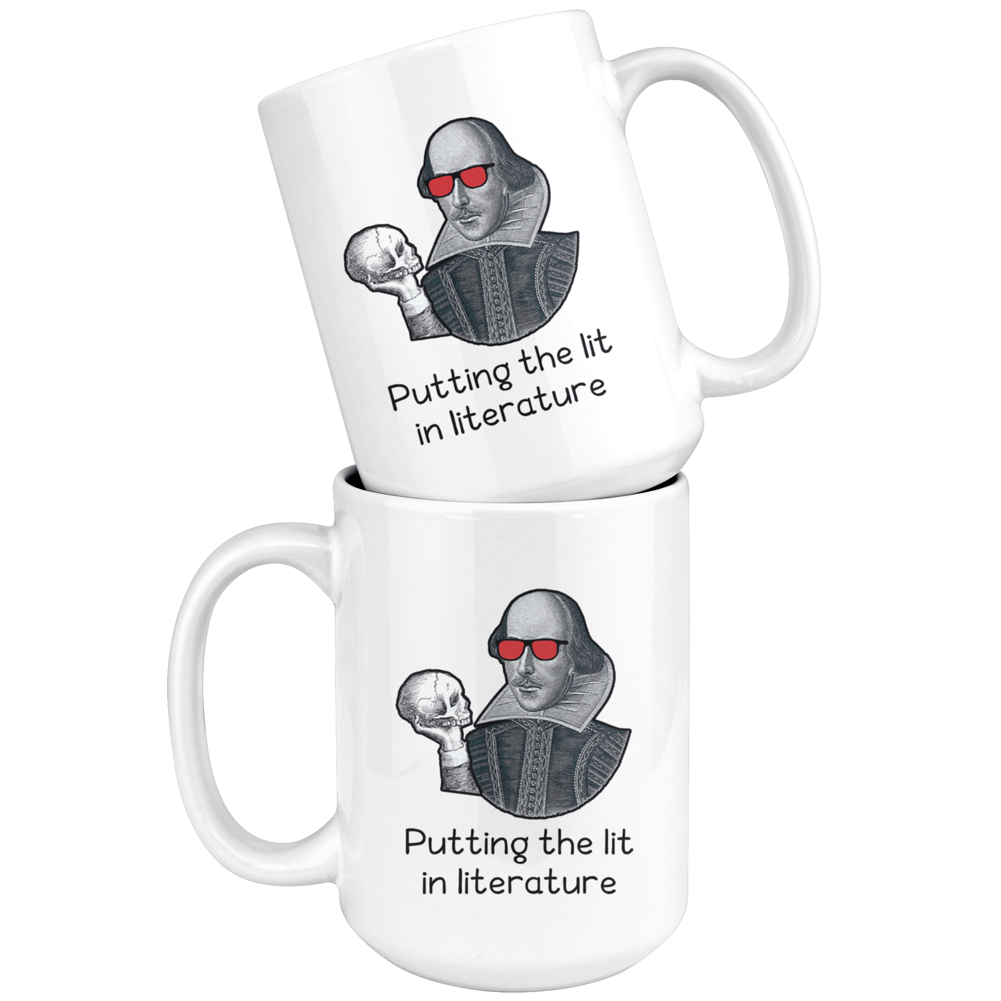 White Mugs - Shakespeare Lit