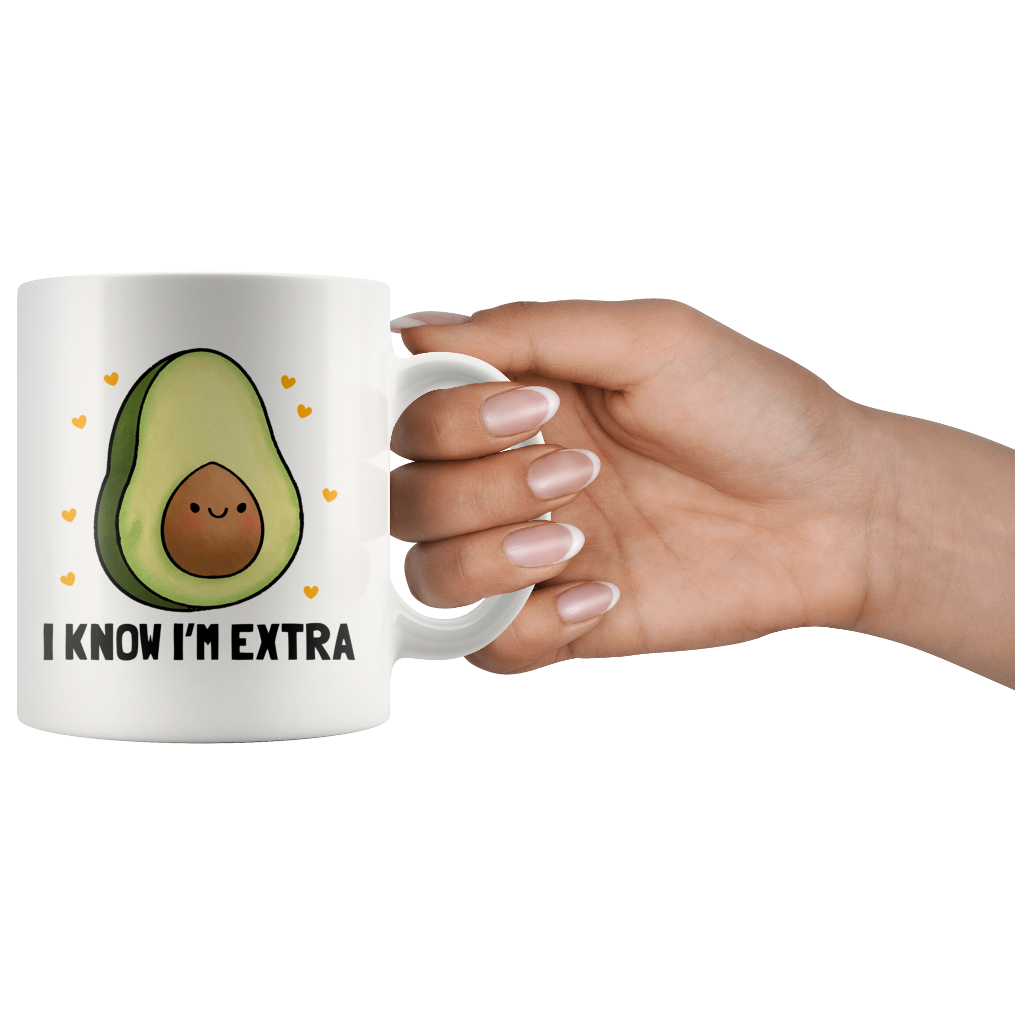 White Mugs - Avocado Extra