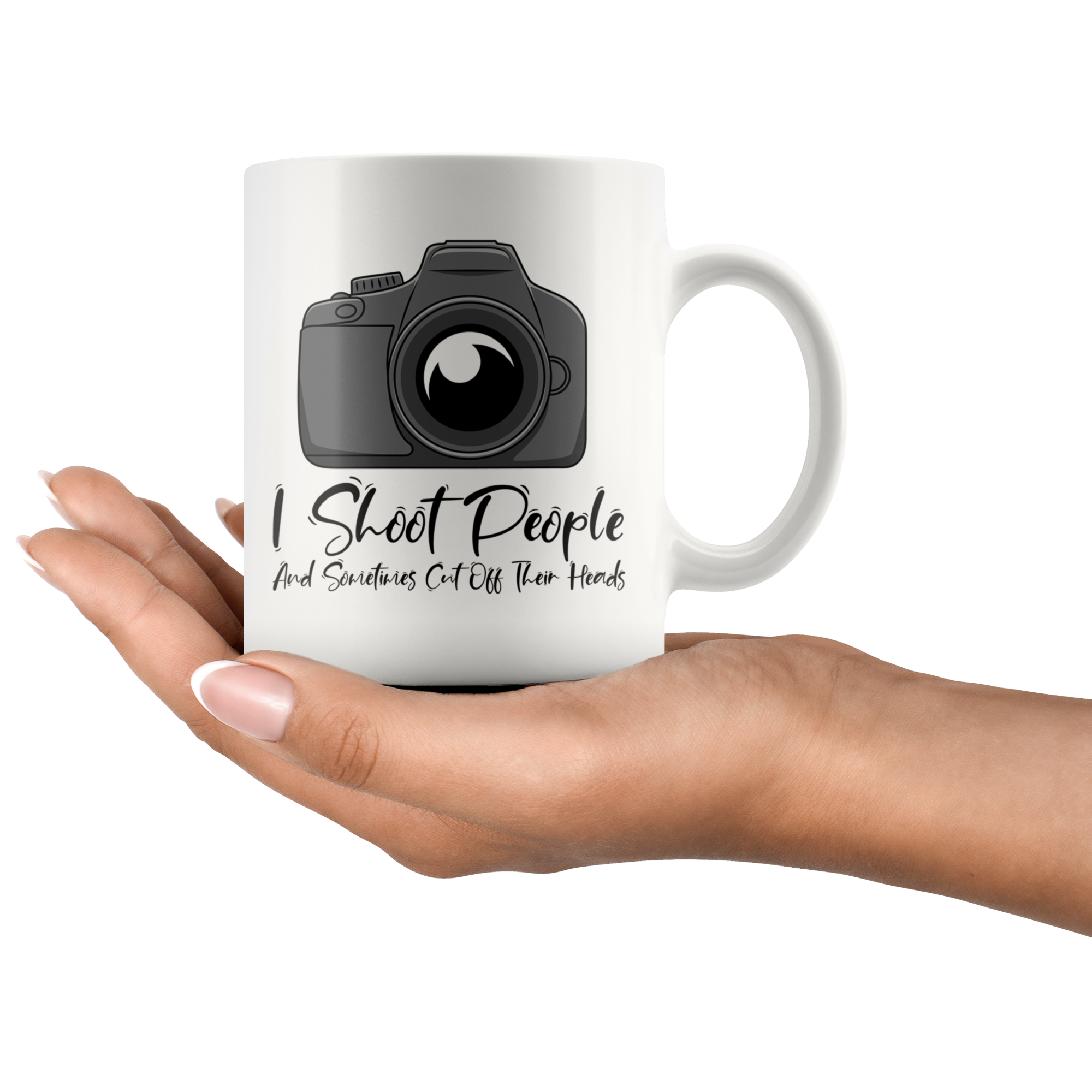 White 11oz Mug - Camera Photographer Shoot People