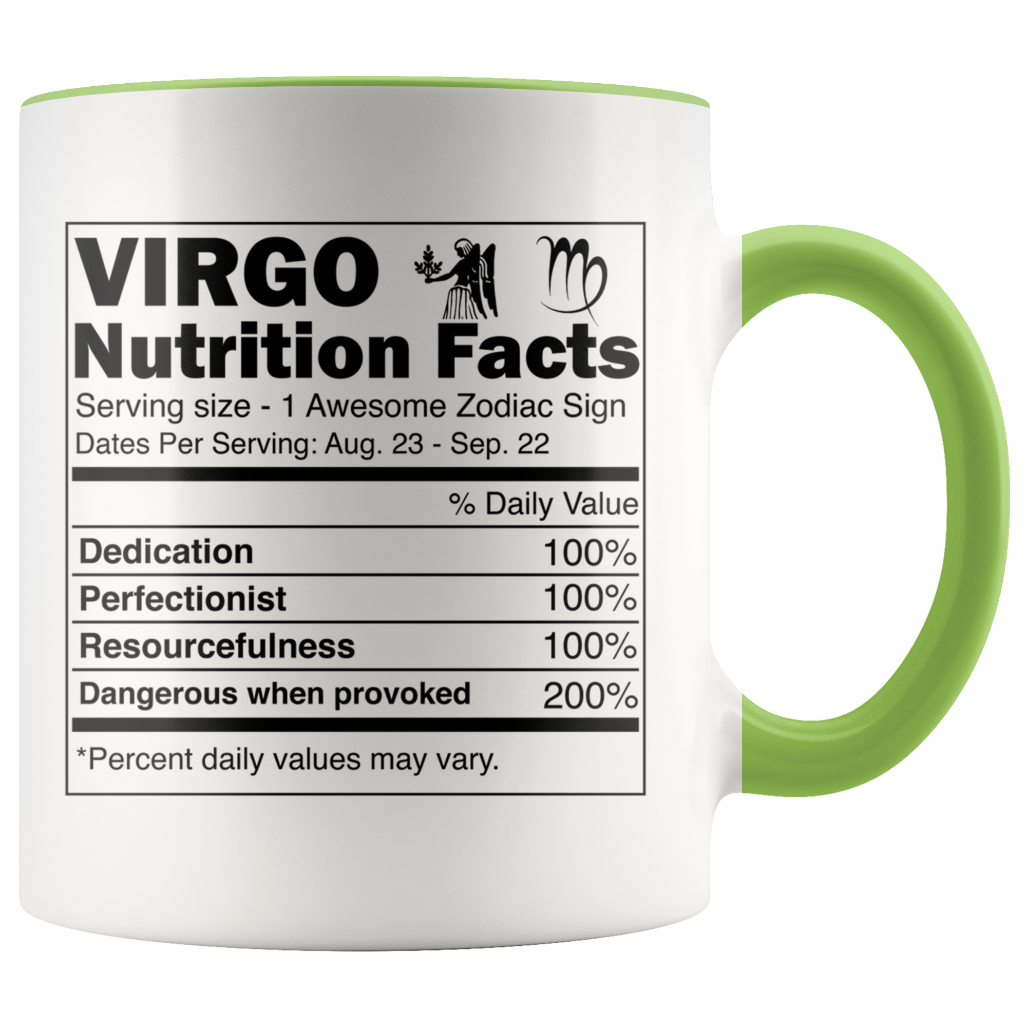 Accent Mug - Virgo Nutrition Facts