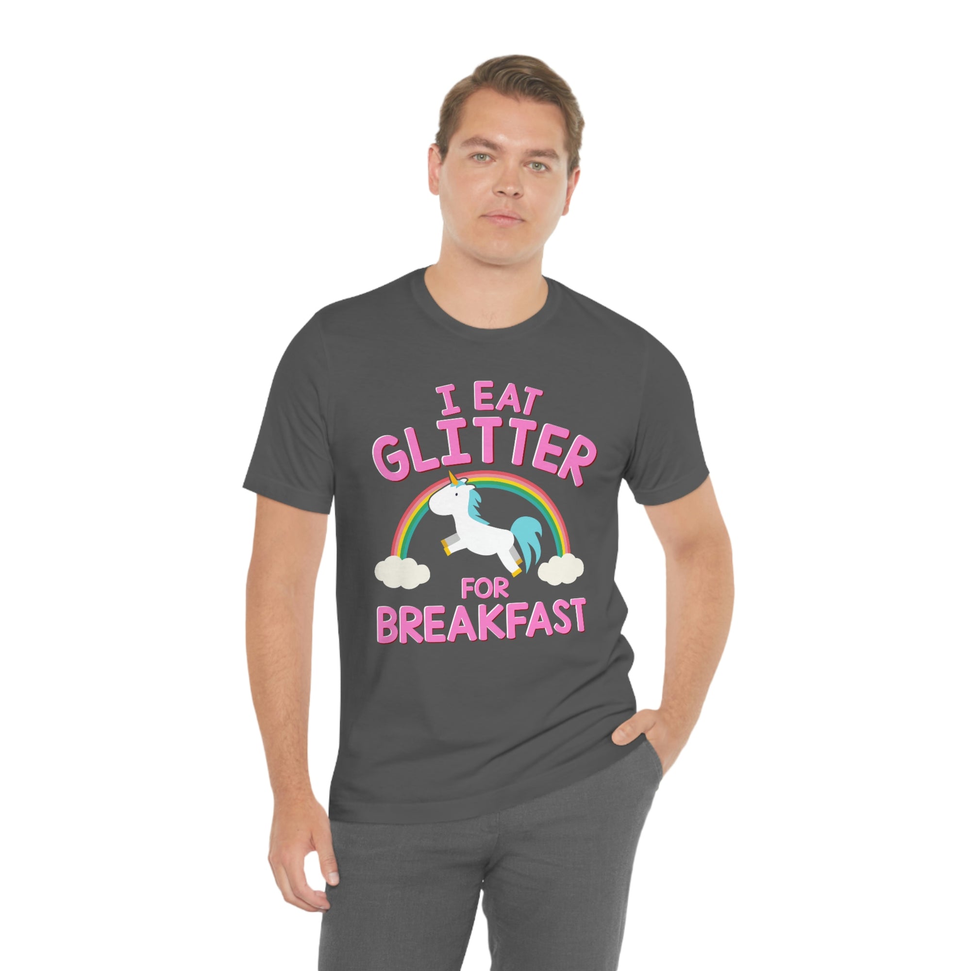 Unicorn Eat Glitter Breakfast TShirtSon UK