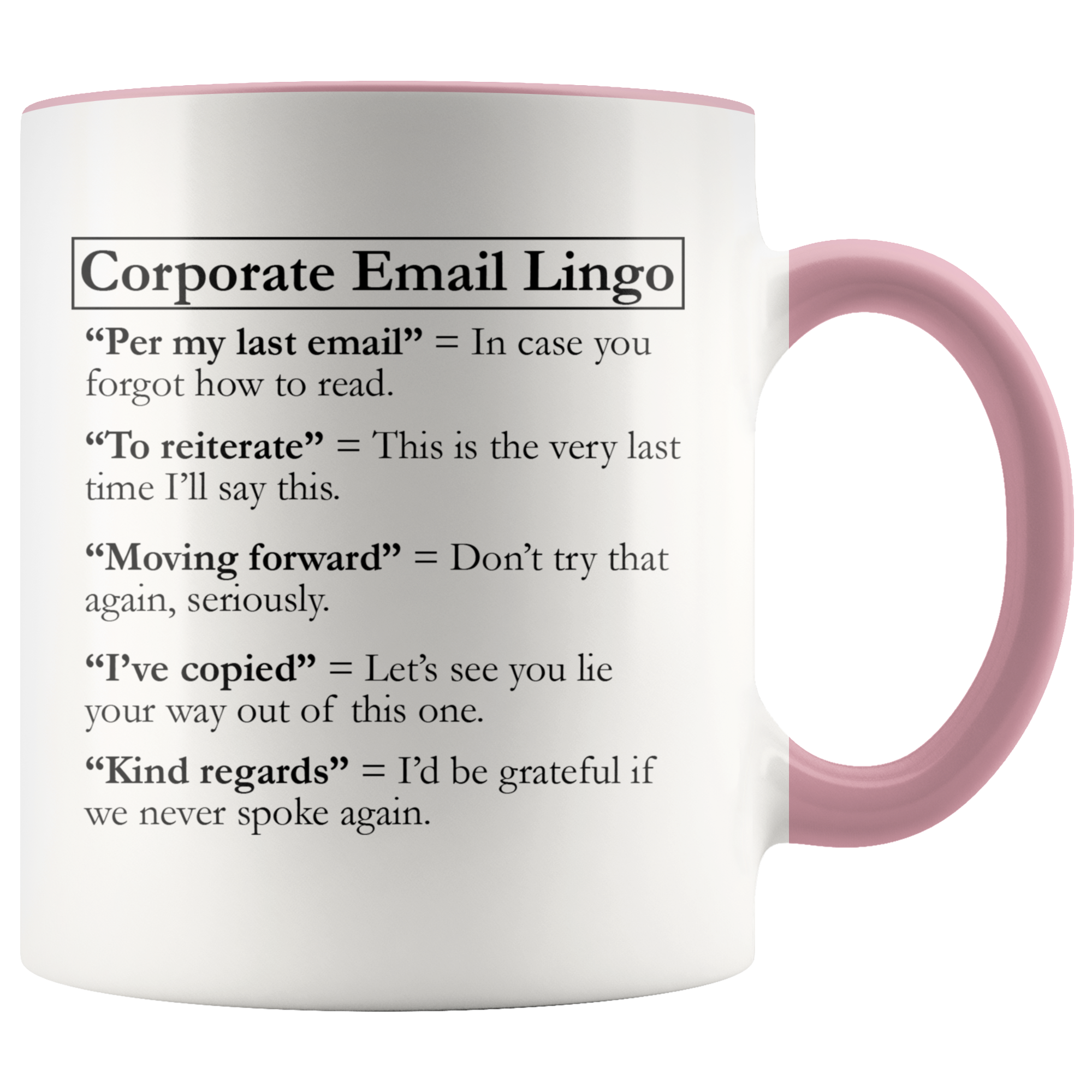 Accent Mug - Corporate Email Lingo