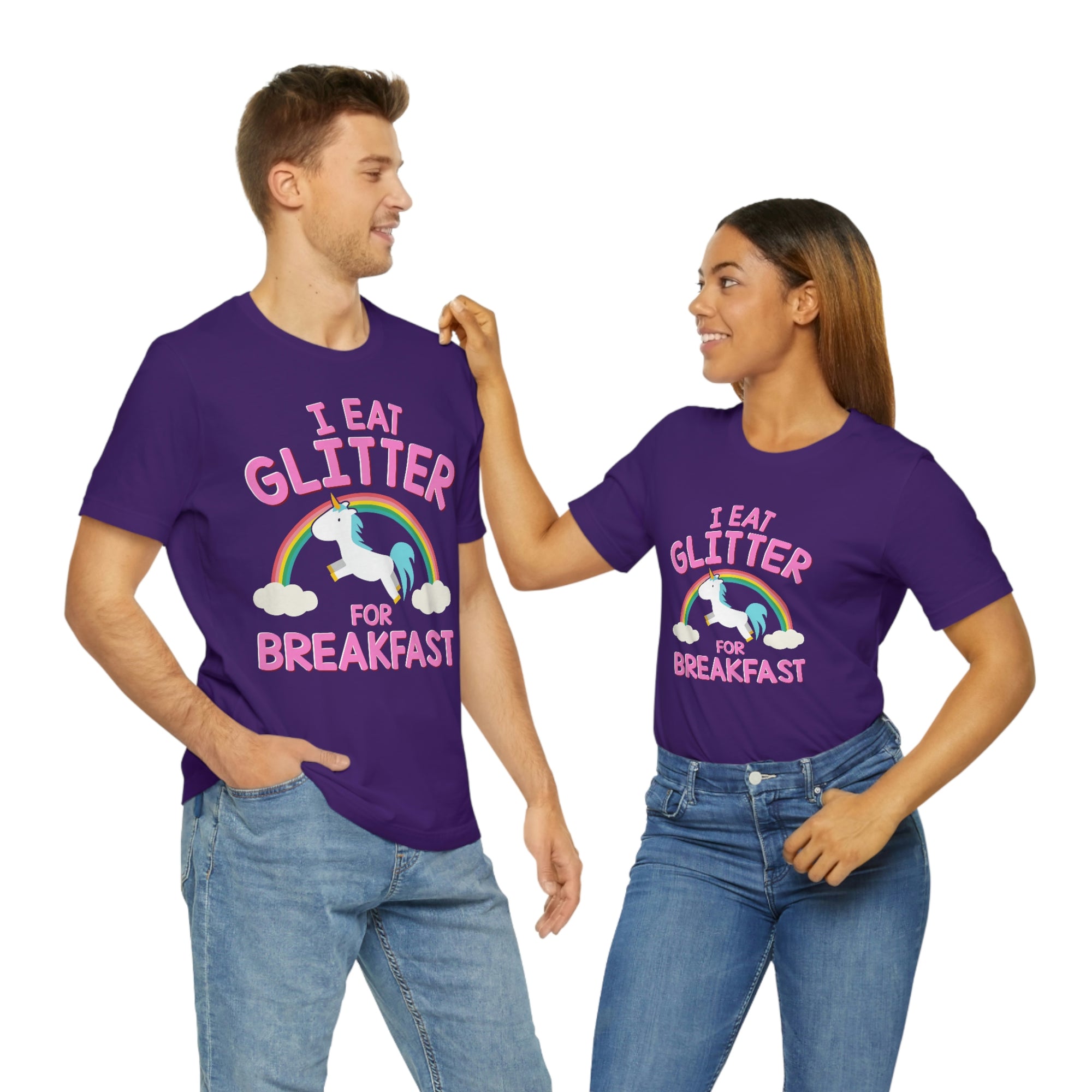 Unicorn Eat Glitter Breakfast TShirtSon UK