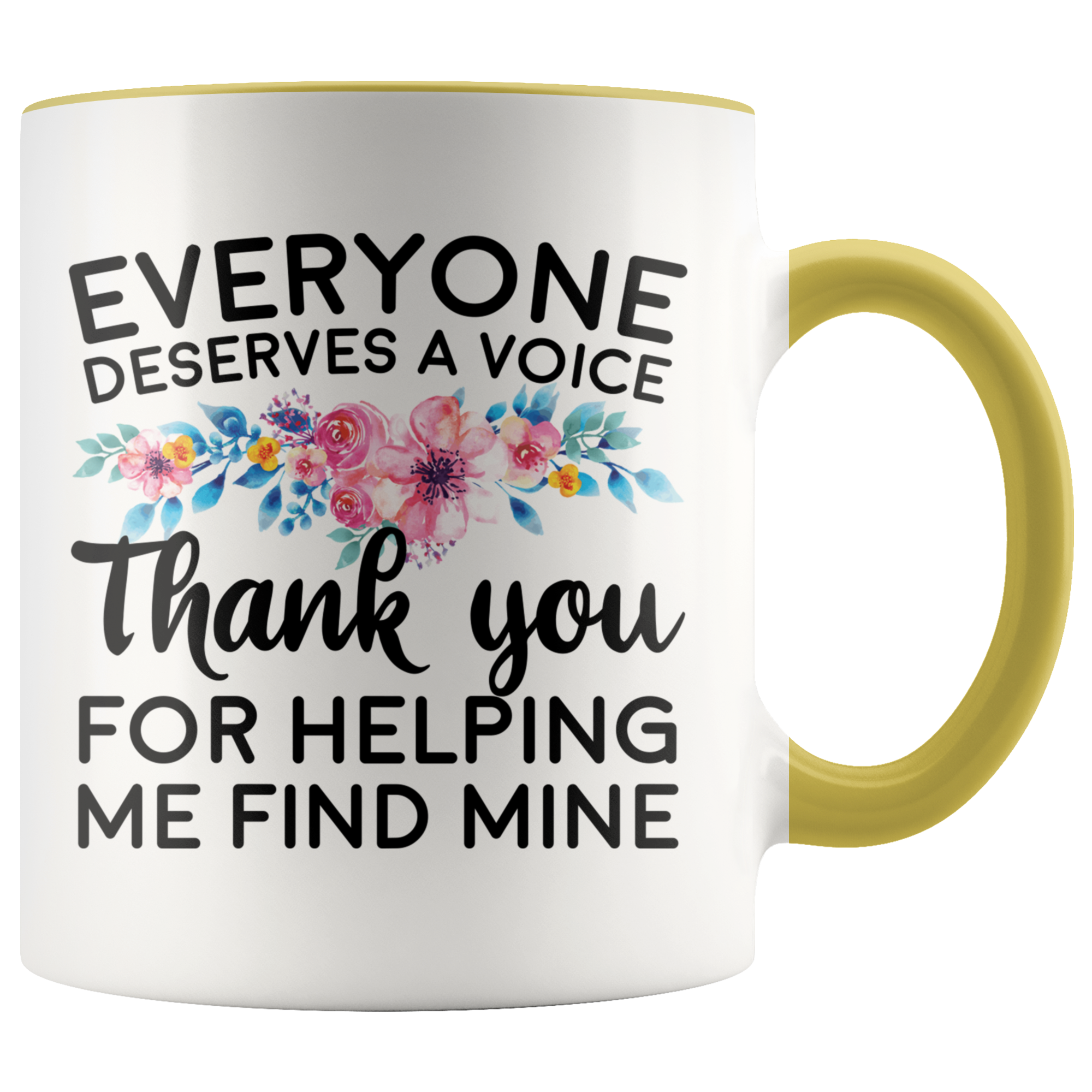 Accent Mug - Speech Therapist Thank You Finding My Voice