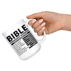 White 15oz Mug - Bible Reference Mug