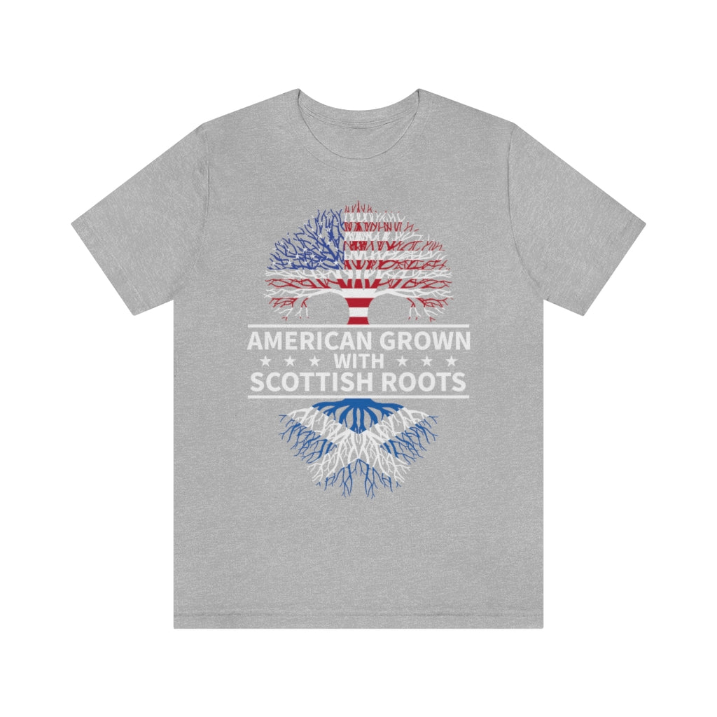 American Grown Scottish Root TshirtSon UK
