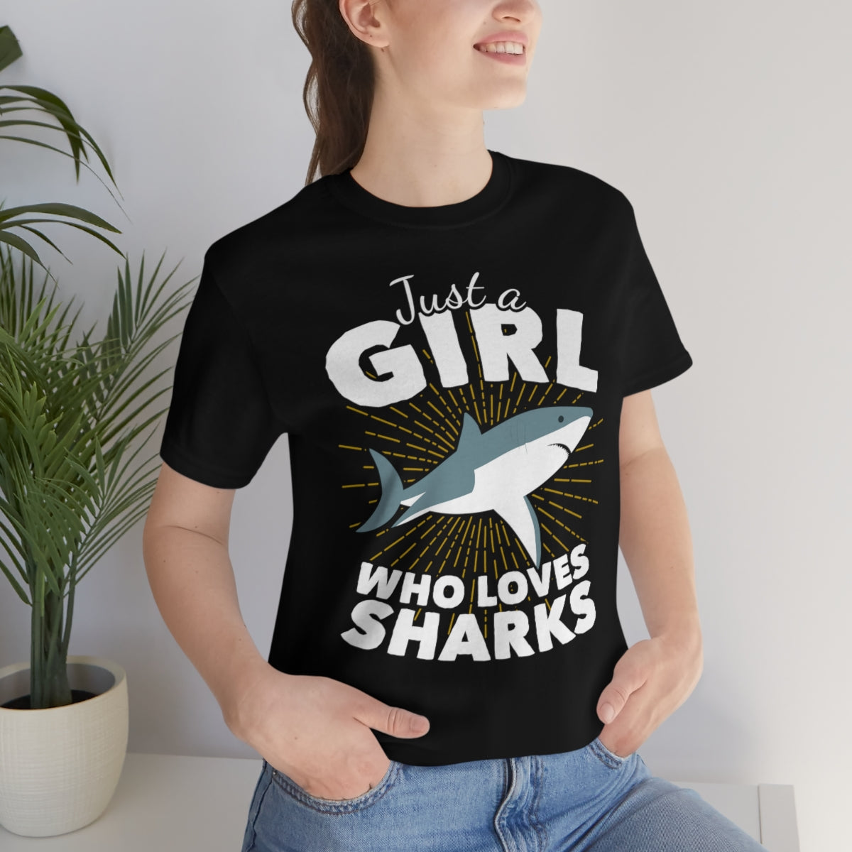 Just a Girl Who Loves Sharks TextileDE Germany