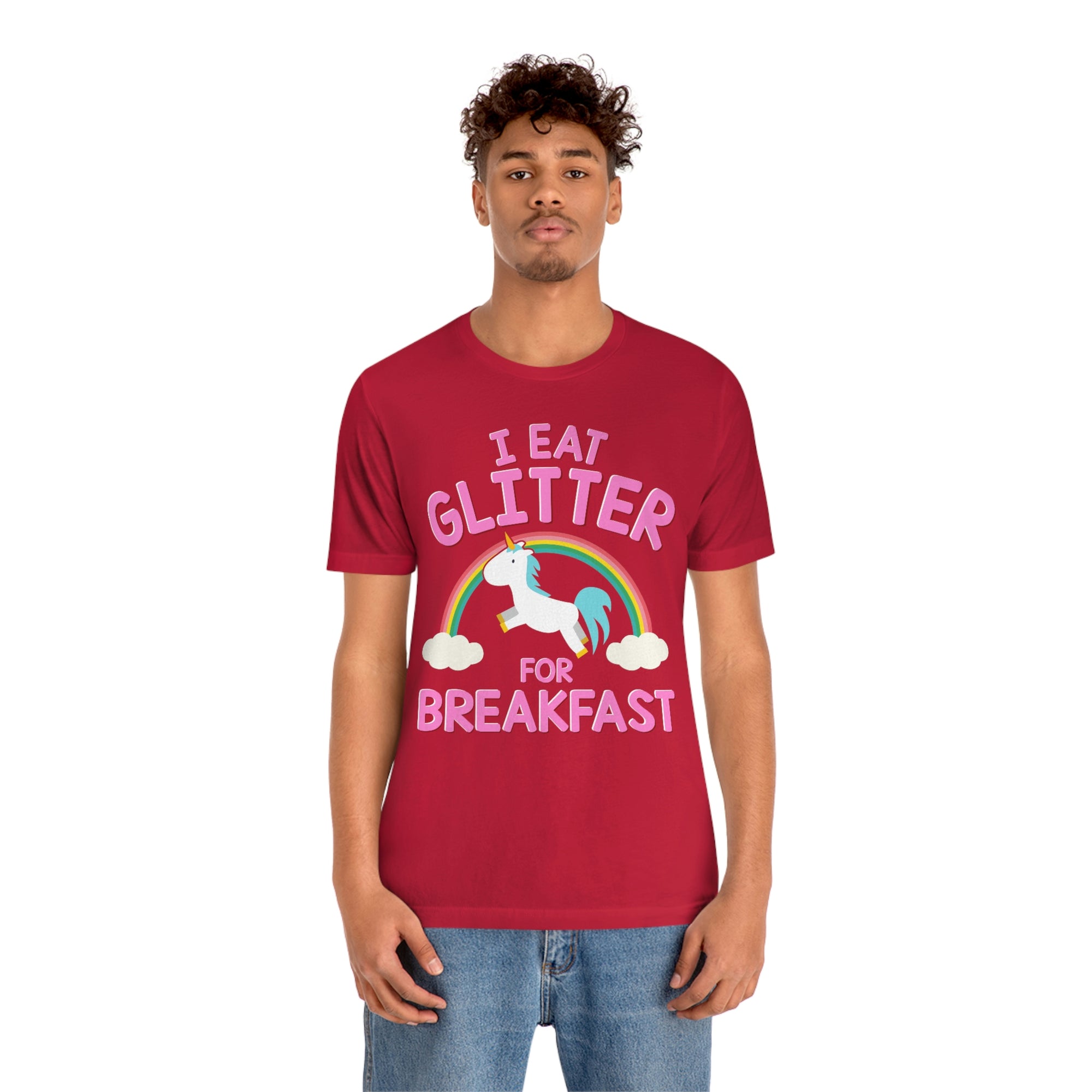 Unicorn Eat Glitter Breakfast TShirtSon UK