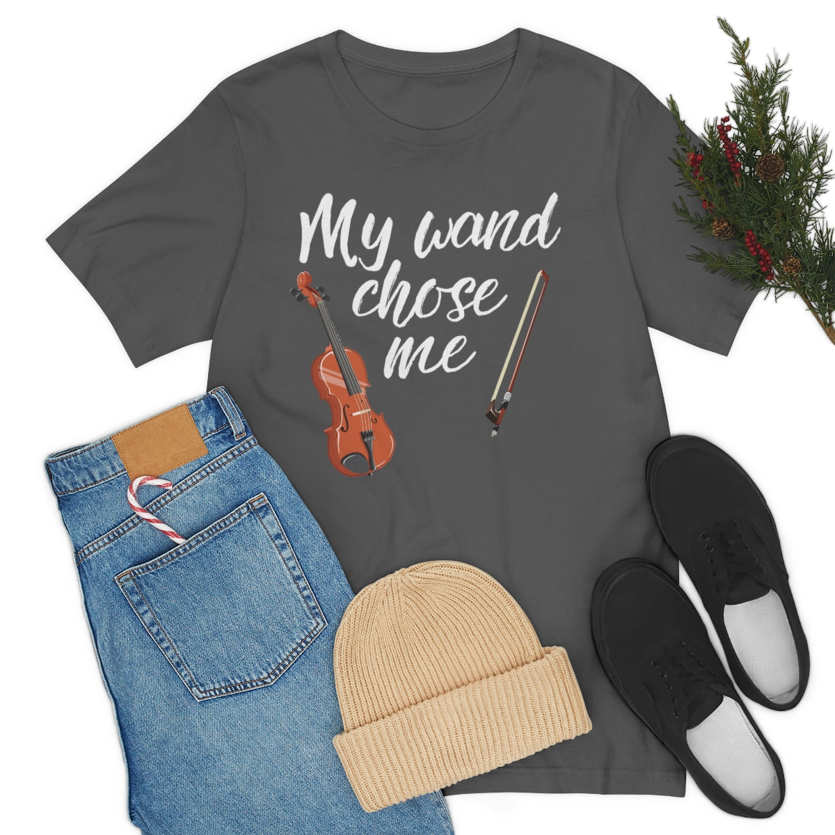 Violin Wand Chose Me TShirtSon UK